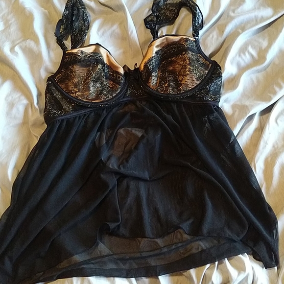 fantasy lingerie Other - Large L black babydoll lingerie never worn